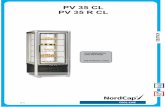 PV 35 CL PV 35 R CL - Gastrouniversum · Geräts an. Reguliert die Innentemperatur des Geräts. A) Das einmalige Drücken der Taste ermöglicht das Ablesen der voreingestellten Temperatur,