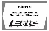 Installation & Service Manual - Softener Partsa sewer trap, utility sink, vent stack, dry well, etc., depending on local plumbing codes. Ł Place the unit in the desired location on