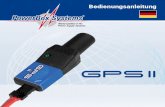 GPS ii - PowerBox Systems€¦ · GPS II wird ein Empfänger neuester Generation verwendet. Hier wird die Geschwin-digkeit nicht durch Vergleich der letzten Position zur aktuellen