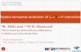 Spatio-temporal evolution of L H transitionSpatio-temporal evolution of L ... threshold and to show spatio-temporal evolution 3 ﬂuctuations in the radial electric ﬁeld E r ’