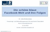 Die schöne blaue Facebook-Welt und ihre Folgen · RUHR-UNIVERSITÄT BOCHUM Dr. Julia Brailovskaia, 12.10.2019 Unser Alltag im Jahr 2019