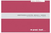 ARTIKELLISTE 2013 2014 - pei tel Communications GmbHkatalog.peitel.de/download/130905_Artikelliste-Product_List_2013-20… · 6109-013-000-05 2109-137-000-02 2113-001-000-03 2113-004-000-03