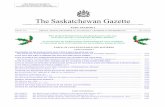 The Saskatchewan Gazette · 2019-01-18 · 109The Statute Law Amendment Act, 2017 (No. 2)/ ... and section 69 not yet proclaimed..... H-0.021 The Highways and Transportation Act,