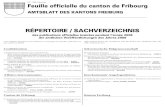 RÉPERTOIRE / SACHVERZEICHNIS - Site officiel de l’État ... · toral du canton de Fribourg en vue de la votation popu-laire cantonale du dimanche 30 novembre 2008 41/1480 – erArrêté