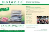 balance13 flyer DINlang - happytime24.de · Vorträge in 4 Konferenzräumen Samstag, 23. März Die Messe zum Mitmachen! Ausführliche Infos zum Rahmenprogramm online auf Vorträge