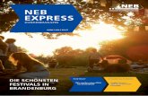 NEB EXPRESS€¦ · ten zügen um 4 minuten nach hinten verschieben. damit können Fahrgäste nun auch aus dem re1 aus Frankfurt (oder) direkt in die rB35 umsteigen. reisende aus