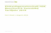 Einkaufsgemeinschaft HSK Benchmark SwissDRG Tarifjahr 2019 · 2018-10-03 · Benchmark SwissDRG Tarifjahr 2019 . HSK-BM Tarifjahr 2019 2 | 24 Inhalt 1. ... fait que les tarifs hospitaliers