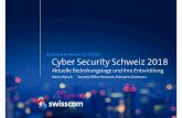 Bosshard & Partner April 2018 CyberSecurity Schweiz 2018 Swisscom Infrastruktur blockiert 2 100000 Sicherheitszwischenf£¤lle,
