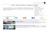 VDC-Newsletter August 2016 20… · VDC-Newsletter August 2016 Der VDC-Newsletter ist der monatliche Informationsdienst des Virtual Dimension Center (VDC) Fellbach mit Neuigkeiten