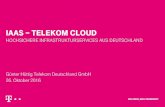 IaaS Telekom Cloud - /7BC/Quelle: KPMG Cloud-Monitor 2016 Anteil Public Cloud Nutzer steigt sprunghaft (+10% in 2015) Quellen: IDC Hybrid Cloud in Deutschland 2016, KPMG Cloud-Monitor