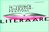 24.-26. Februar 2017 12. Thuner Literatur- festival · Hanna Widmer 14.00 Uhr Shida Bazyar ... «Stimmen von Thun» ... Tochter Laleh begleiten wir beim Auf-wachsen in einer deutschen
