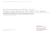Entrepreneurship und Start-up-Kultur an der TH Köln...Fakultät für Wirtschafts- und Rechtswissenschaften . Schmalenbach Institut für Wirtschaftswissenschaften . Claudiusstraße