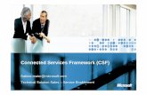 Connected Services Framework (CSF)download.microsoft.com/download/E/6/B/E6B345F2-C3CC-4DFC...Connected Services Framework (CSF) Sabine.maier@microsoft.com Technical Solution Sales