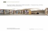 Systematik, Standort Wirtschaft / Taxonomy of the Library of … · 160 Unternehmensportraits / Company Portraits . 170 Entrepreneurship / Entrepreneurship . 171 Corporate Entrepreneurship