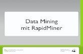 Data Mining mit RapidMiner - TU Dortmund · Fakultät Informatik Lehrstuhl für Künstliche Intelligenz Data Mining mit RapidMiner