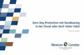 Zero-Day Protection mit Sandboxing in der Cloud oder doch …€¦ · Zero-Day Protection mit Sandboxing in der Cloud oder doch lieber lokal Thomas Hesse. 2 Agenda 1. Anatomie einer