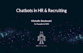 Chatbots in HR & Recruiting · könnten Bots potenziell in Gehaltsausgaben einsparen. der Kunden wollen einfacheren Zugang zu Self-Service Lösungen für den Kundenservice. der Unternehmen