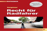 Vergeiner Recht fuer Radfahrer - MANZcd.manz.at/rechtaktuell/pdf/Vergeiner_Recht_fuer_Radfahrer_01_26.pdf · Zitiervorschlag: Vergeiner, Recht für Radfahrer (2013) alle Rechte, insbesondere