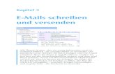 E-Mails schreiben und versenden - bücher.de · 2015-08-25 · Eine solche Adresse setzt sich meist aus drei Teilen zusammen: dem vom Empf änger gew ählten Namen, dem Server, ...