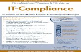 Für rechtssichere IT-Prozesse & IT-Strukturen IT-Compliance · 2019-09-02 · Kontroll- und Reportingauflagen hohe Risiken für Ihr Unter-nehmen birgt. Diese sind ohne den Einsatz