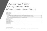 Journal für korporative Kommunikation · um die Konsumentenbindung zu steigern. Soziale Netzwerke wie Facebook bieten neue Möglichkeiten, den Konsumenten markenbezogene Inhalte