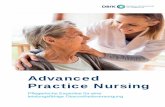 Advanced Practice Nursing - DBfK · 3. Die Etablierung von Advanced Practice Nursing in Deutschland 3.1 Weiterentwicklung pflegerischer Handlungsfelder 3.2 Hindernisse bei der Entwicklung