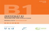 B1 Modellsatz J Kand 04 B1 Mod J - Goethe-Institut€¦ · Für das Zertifikat B1 für Jugendlichewird ein Alter ab 12 Jahren empfohlen ... erfahrung“. Einen Vor-mittag lang lernten