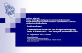Chancen und Grenzen der Bürgerbeteiligung beim Klimaschutz ... · 1/2/2012  · Handlungsfeld „Mobilität“, z.B.: ... Informieren zum integrierten Klimaschutzkonzept und zu der