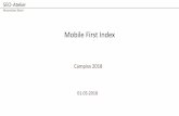 Mobile First Index - CAMPIXX · PDF file 2018-11-19 · SEO-Atelier Maximilian Bloch Vorab • Mehr Suchanfragen über mobile Endgeräte (seit 2015) • „Mobile-Friendly“-Update