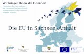 Die EU in Sachsen-Anhalt · Wenn eine gute Fee kommt, was würden Sie sich von ihr wünschen? Das ist eine der ersten Fragen von Jenny Gerchel. Sie stellt sie meist Frauen, die jünger