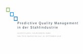 Predictive Quality Management in der Stahlindustrie · Asset Data Management SWS-DB Analytics DB, Datamarts, Metadata, Search Index SWS-OPS Logging Elasticsearch, Fluentd, Kibana