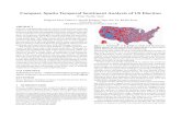 Compass: Spatio Temporal Sentiment Analysis of US Electionlifeifei/papers/compass-kdd17.pdf · temporal data. In the context of US Election, Republican and Demo-cratic are two major