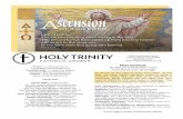 Mass Schedule No Masses until further notice From the ... · We will be hosting live sessions from Holy Trinity daily from 9 a.m.-10 a.m. that will include praise and worship, experiments,