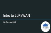 Intro to LoRaWAN - Munich Maker Lab · IoT - Anforderungen Hohe Reichweite Niedriger Stromverbrauch Niedrige Kosten Niedrige Datenrate “Low Power Wide Area Network”-> LPWAN
