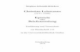 Christian Lehmanns (1611-1688) Episteln oder Briefsammlung : …geb.uni-giessen.de/geb/volltexte/2018/13022/pdf/Schmidt... · 2018-04-17 · 3. Die Episteln oder Briefsammlung in