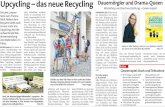 Upcycling – das neue Recycling - Silke Weinig · 2019-04-16 · Upcycling – das neue Recycling Auch die WochenSpiegel-Mitarbeiter »upcyceln«. Die Outdoor-Möbel auf der Terrasse