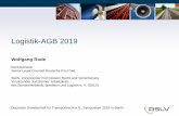 Aktuelle Entwicklung in Spedition und Logistik ... Logistik-AGB 2019 Bundesverband Spedition und Logistik