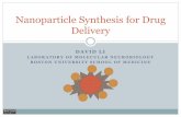 Nanoparticle Synthesis for Drug Delivery ... Nanoparticle Synthesis for Drug Delivery . Background ! Natural barriers between circulatory system and nervous system ! ... this nanoparticle
