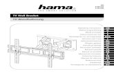 TV Wall Bracket TV-Wandhalterung - Hama UK · fastening materials. • If the supplied mounting kit does not contain suitable fastening materials for mounting the terminal device,