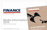 FINANCE - Media Information 2016 · Griechenland — Wie Unternehmen ihr Geld in Sicherheit bringen Was Finanzchefs jetzt von der Deutschen Bank erwarten Auf Kurssuche Juli/August