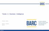 Trends in Business Intelligence · 2018-11-21 · 3 BARC-Tagung „Business Intelligence“ am 17. und 18. November Umfangreicher Marktüberblick: Alle Produkte mit Live-Demos. Gewinnen