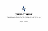 WURM-SYSTEME · wurm-systeme wurm-systeme. trends und lÖsungen fÜr effiziente kÄltetechnik. hamburg 29.09.2009