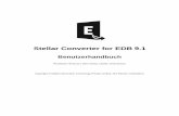 Stellar Converter for EDB 9 · 2019-10-10 · 1.1. Über Stellar Converter for EDB Stellar Converter for EDB wandelt Postfächer von MS-Exchange-Datenbankdateien in PST-Dateien um.