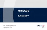 VR The World - INNEO › files › content › Aktuelles › ... · 15/11/2017  · Altspace VR. Windows Mixed Reality Headsets Motion Controller MR-Brillen + Motion – Lenovo Explorer