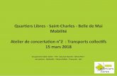 Quartiers Libres - Saint-Charles - Belle de Mai Mobilitéquartierslibres.marseille.fr/sites/quartierslibres/files/...Synthèse de l’atelier de concertation n 1 du 6.2.2018 Transports