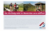 Der AhrSteig wird im November 2012 eröffnet · PDF file Der AhrSteig wird im November 2012 eröffnet Der neue Pradikatsweg AhrSteig wird ab d em 1. Novemberwochenende 2012 Wanderer