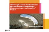 Microsoft Cloud Deutschland: Der …download.microsoft.com/.../04-Dr-Jan-Peter-Ohrtmann.pdfZulässigkeitsprüfung bei der deutschen Cloud Struktur der Microsoft Cloud Verträge Vertrag