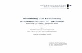 Anleitung zur Erstellung wissenschaftlicher Arbeiten ... 3 Aufbau wissenschaftlicher Arbeiten 3.1 Verzeichnisse