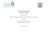 GOETHE .. UNIVERSITAT · 2017-02-14 · 2016 bis 2020 zwischen der Johann Wolfgang Goethe-Universitat Frankfurt am Main ... len und Universitaten sowie ativen z.B. mit der FRA-UAS