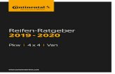 Technical Databook - Continental Tires · Technical Data Car · 4x4 · Van 2017 · 2018 This data book contains comprehensive information on our car, 4x4, LT (light truck) and van